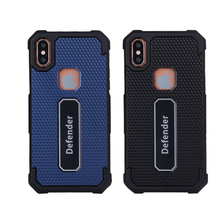For iPhone X / XS Hexagonal Geometric Texture TPU Dropproof Protective Back Cover Case