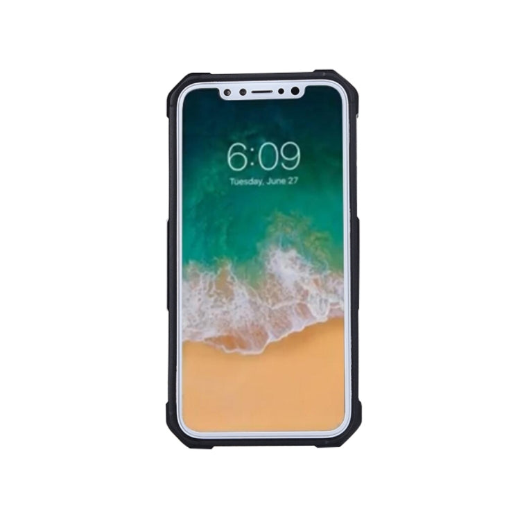 For iPhone X / XS Quadrilateral Geometric Texture TPU Dropproof Protective Back Cover Case