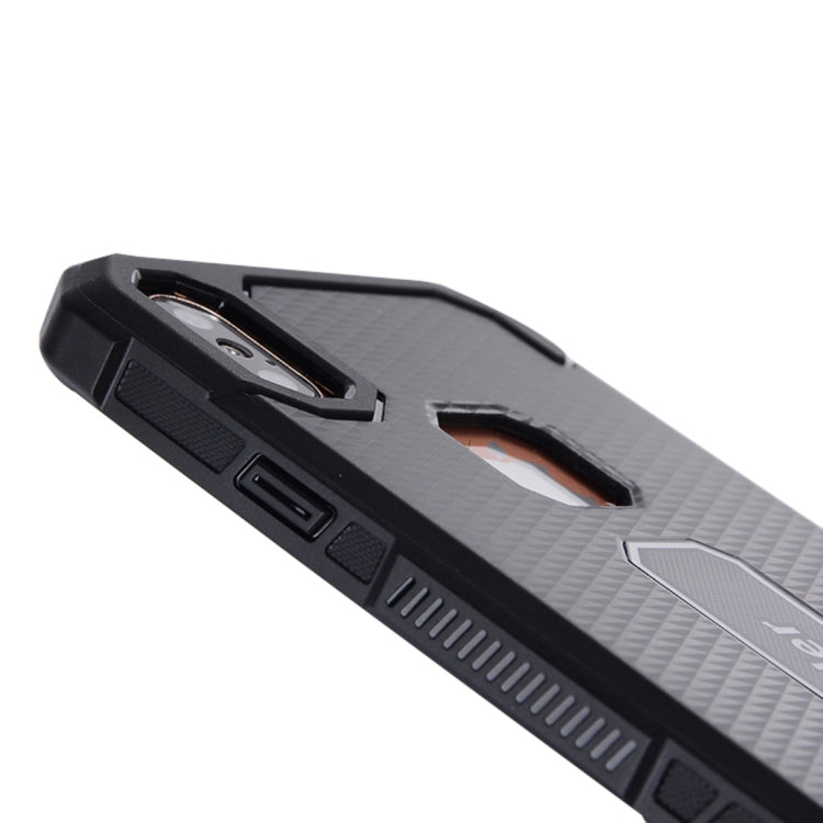 For iPhone X / XS Quadrilateral Geometric Texture TPU Dropproof Protective Back Cover Case