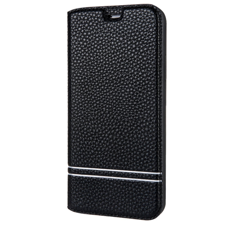 For iPhone X / XS Litchi Texture Horizontal Flip Leather Case with Holder & Card Slots