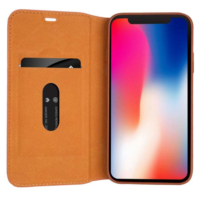 For iPhone X / XS Litchi Texture Horizontal Flip Leather Case with Holder & Card Slots