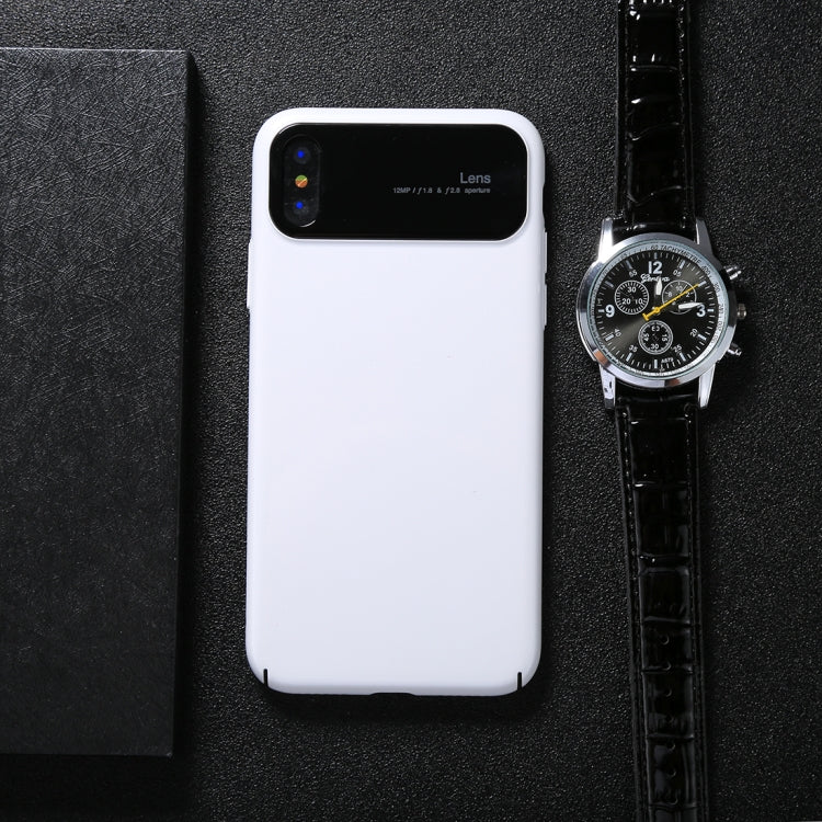 For iPhone X / XS TOTUDESIGN Magic Mirror Series Full Coverage Shockproof Protective Back Case (White)