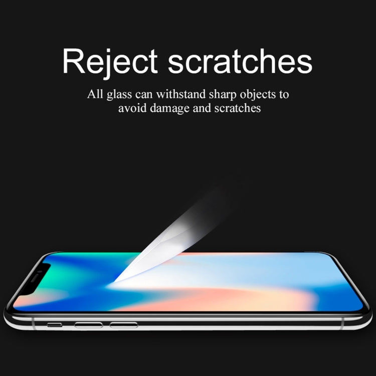 For iPhone X Lenuo DF 0.3mm 9H Surface Hardness 3D Arc Edge Full Coverage Explosion-proof Tempered Glass Front Screen Protector