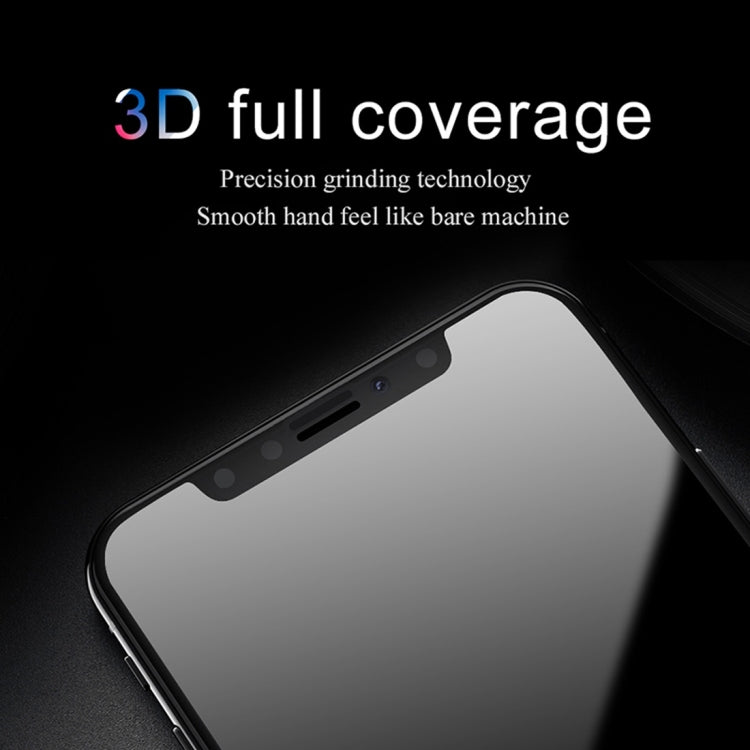 For iPhone X Lenuo DF 0.3mm 9H Surface Hardness 3D Arc Edge Full Coverage Explosion-proof Tempered Glass Front Screen Protector