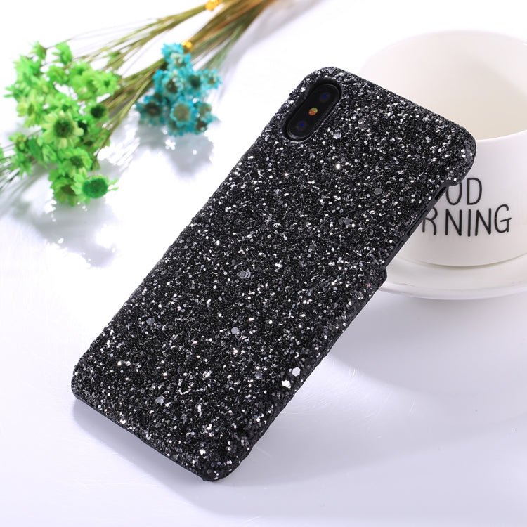 For iPhone X / XS Colorful Sequins Paste Protective Back Cover Case