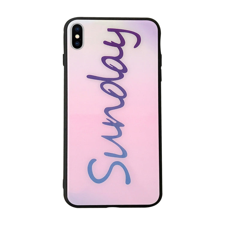 For iPhone X / XS Creative Letters Words Protective Back Cover Soft Case