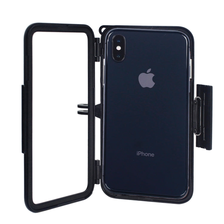 For iPhone X / XS HAMTOD & XS PC Dropproof Shock Absorption Sponge Pads Sports Protective Back Cover Case with Parts