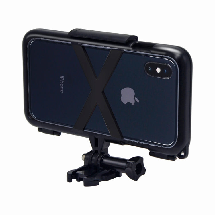 For iPhone X / XS HAMTOD & XS PC Dropproof Shock Absorption Sponge Pads Sports Protective Back Cover Case with Parts