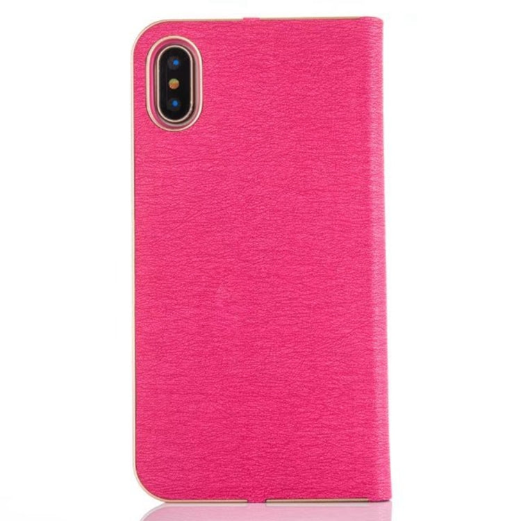 For iPhone X / XS Pine Texture Horizontal Flip Magnetic Leather Case with Holder & Card Slots