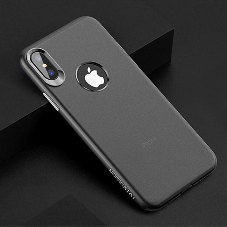 For iPhone X / XS 2 PCS TOTUDESIGN Frosted Soft TPU Full Coverage Protective Back Case + Transparent Smooth Surface Case