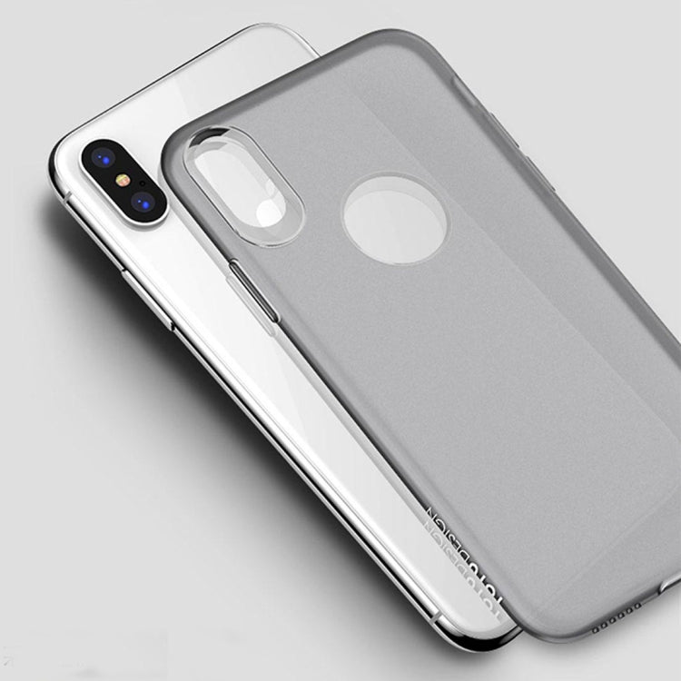 For iPhone X / XS 2 PCS TOTUDESIGN Frosted Soft TPU Full Coverage Protective Back Case + Transparent Smooth Surface Case