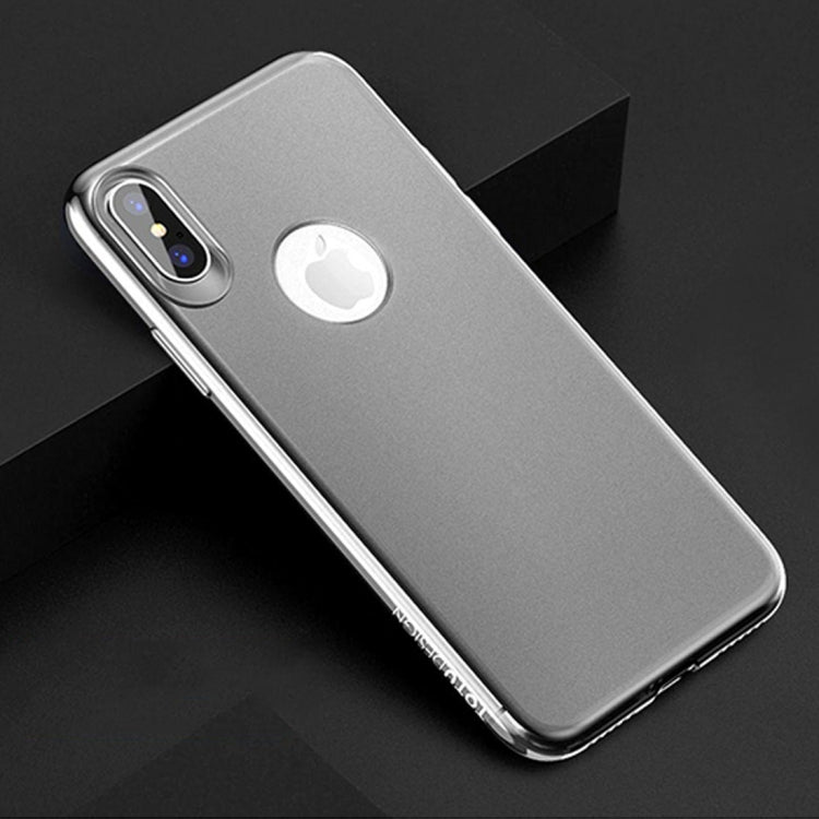 For iPhone X / XS 2 PCS TOTUDESIGN Frosted Soft TPU Full Coverage Protective Back Case + Transparent Smooth Surface Case