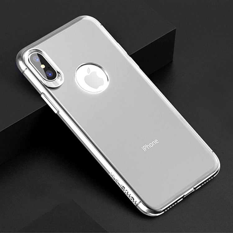 For iPhone X / XS 2 PCS TOTUDESIGN Frosted Soft TPU Full Coverage Protective Back Case + Transparent Smooth Surface Case