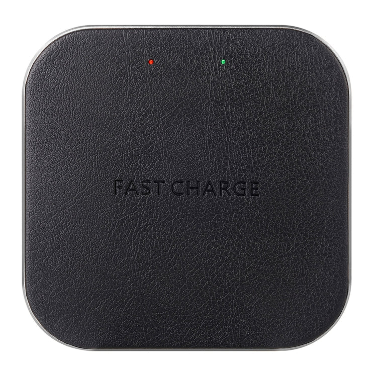 YAOMAISI M-05 Ultra-thin Zinc Alloy Qi Standard Wireless Fast Charger, For iPhone, Galaxy, Huawei, Xiaomi, LG, HTC and Other QI Standard Smart Phones (Grey)