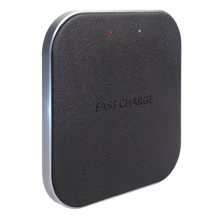 YAOMAISI M-05 Ultra-thin Zinc Alloy Qi Standard Wireless Fast Charger, For iPhone, Galaxy, Huawei, Xiaomi, LG, HTC and Other QI Standard Smart Phones (Grey)