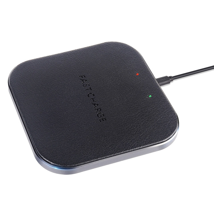 YAOMAISI M-05 Ultra-thin Zinc Alloy Qi Standard Wireless Fast Charger, For iPhone, Galaxy, Huawei, Xiaomi, LG, HTC and Other QI Standard Smart Phones (Grey)