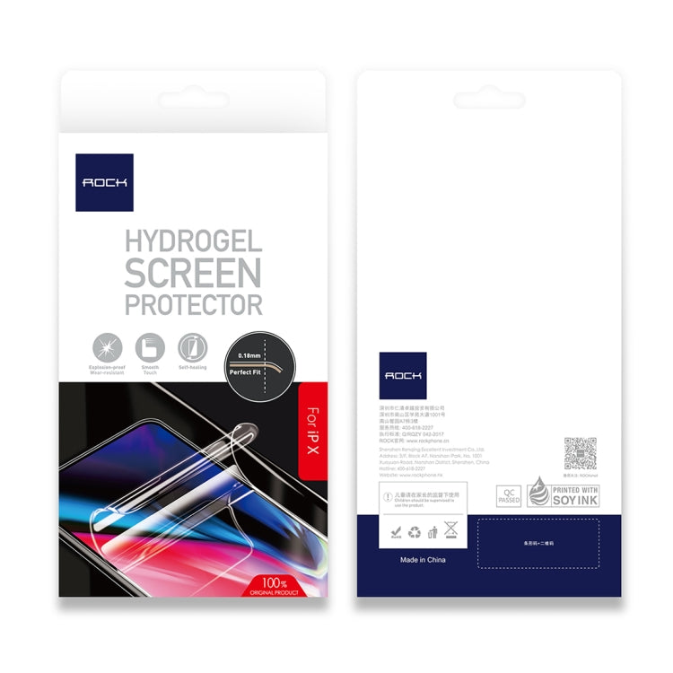 For iPhone X ROCK 0.18mm HD TPU + PET Screen Protector Film
