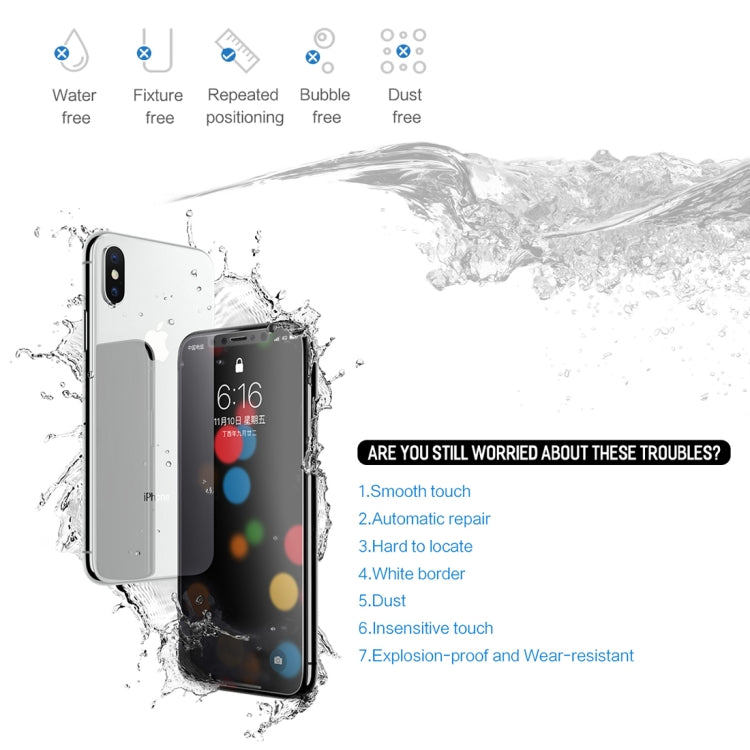 For iPhone X ROCK 0.18mm HD TPU + PET Screen Protector Film