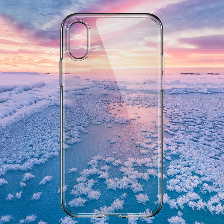For iPhone X / XS TOTUDESIGN TPU Soft Protective Back Cover Case(Transparent)