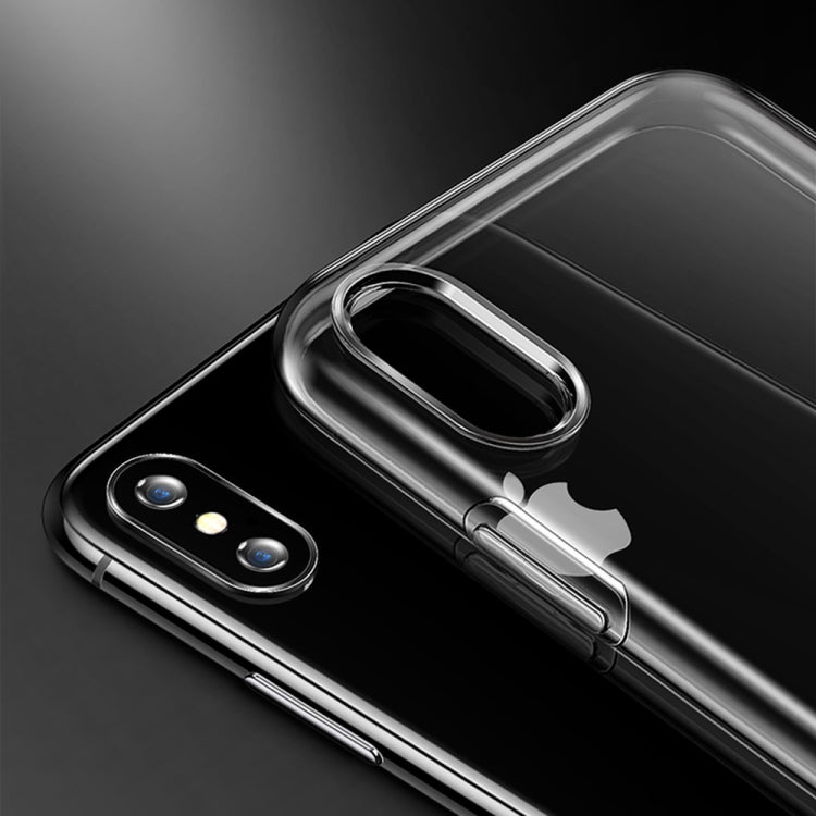 For iPhone X / XS TOTUDESIGN TPU Soft Protective Back Cover Case(Transparent)
