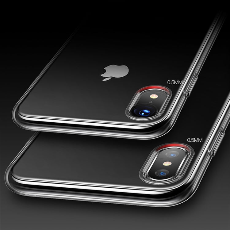 For iPhone X / XS TOTUDESIGN TPU Soft Protective Back Cover Case(Transparent)