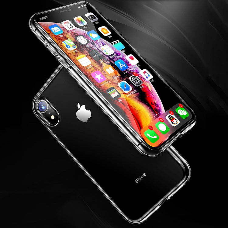 For iPhone X / XS TOTUDESIGN TPU Soft Protective Back Cover Case(Transparent)