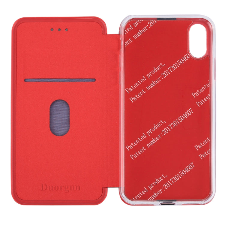 For iPhone X / XS Ultra-thin Magnetic Horizontal Flip Shockproof Protective Leather Case with Holder & Card Slot