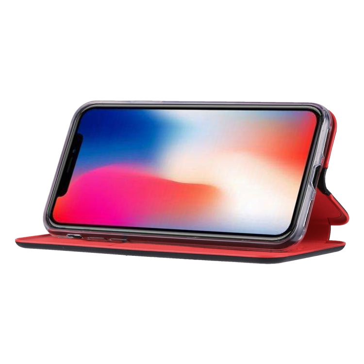 For iPhone X / XS Ultra-thin Magnetic Horizontal Flip Shockproof Protective Leather Case with Holder & Card Slot