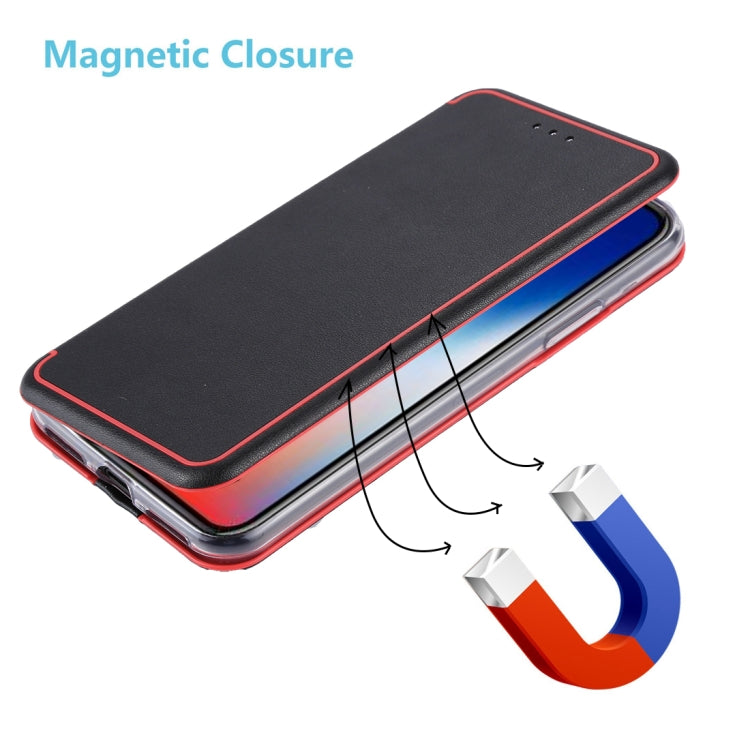 For iPhone X / XS Ultra-thin Magnetic Horizontal Flip Shockproof Protective Leather Case with Holder & Card Slot