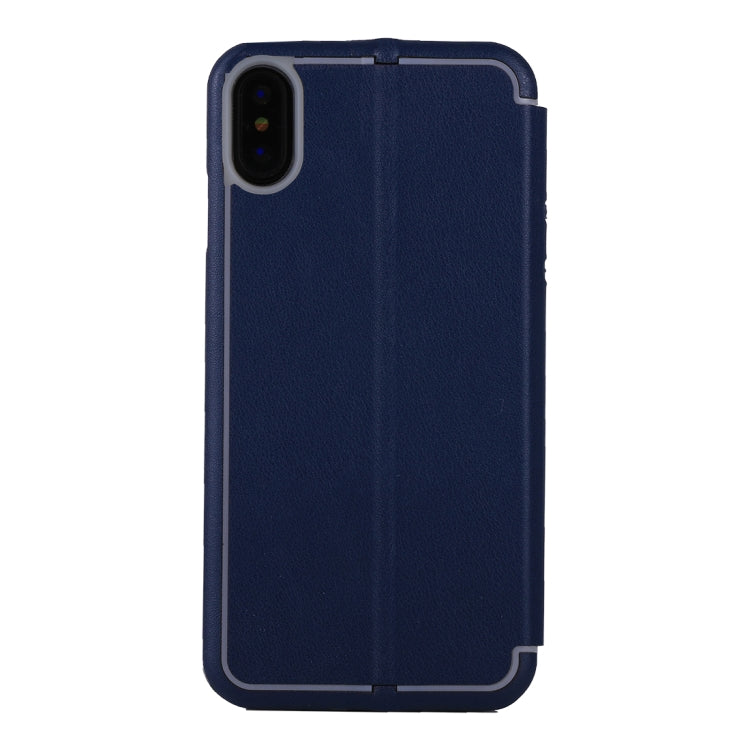 For iPhone X / XS Ultra-thin Magnetic Horizontal Flip Shockproof Protective Leather Case with Holder & Card Slot