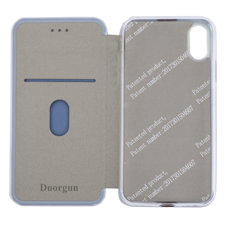 For iPhone X / XS Ultra-thin Magnetic Horizontal Flip Shockproof Protective Leather Case with Holder & Card Slot
