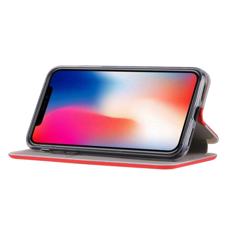 For iPhone X / XS Ultra-thin Magnetic Horizontal Flip Shockproof Protective Leather Case with Holder & Card Slot