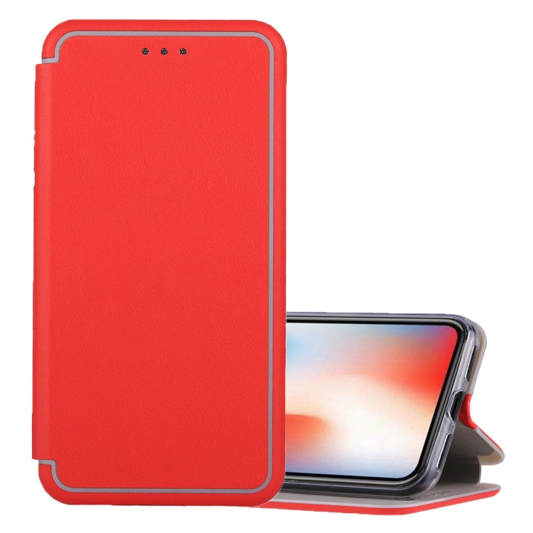 For iPhone X / XS Ultra-thin Magnetic Horizontal Flip Shockproof Protective Leather Case with Holder & Card Slot