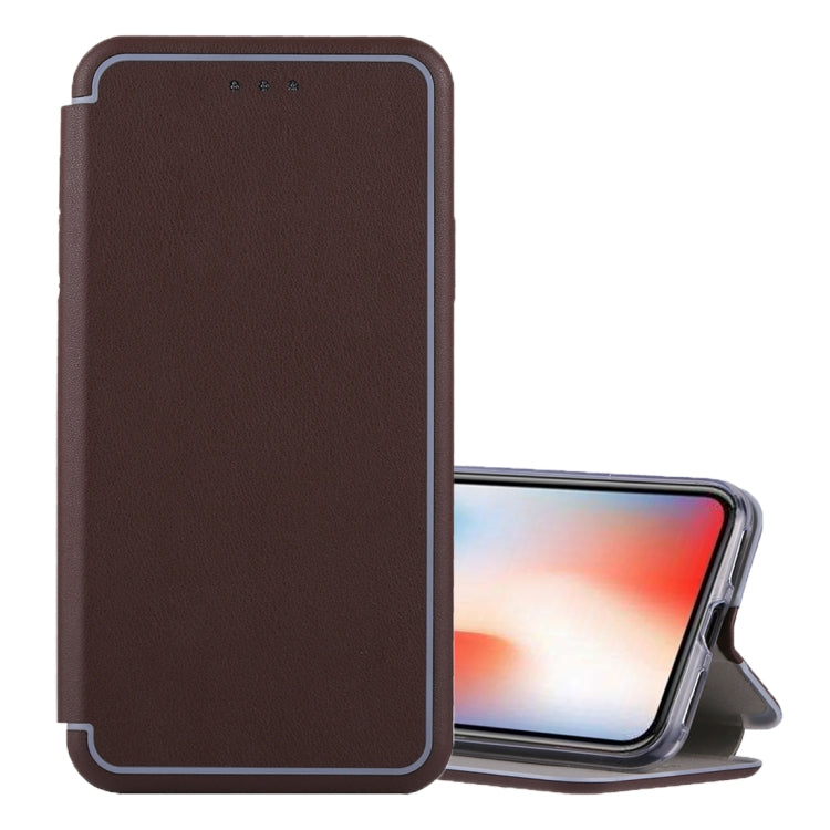 For iPhone X / XS Ultra-thin Magnetic Horizontal Flip Shockproof Protective Leather Case with Holder & Card Slot