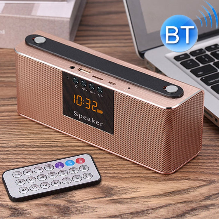 Q6 Heavy Bass Stereo Bluetooth Speaker with Remote Control & LED Screen, Support Hands-free, TF Card, AUX, U Disk, For iPhone, Samsung, Huawei, Xiaomi, HTC and Other Smartphones, Bluetooth Distance: about 10m