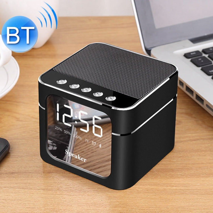 Q5 Portable Stereo Bluetooth Speaker with Mirror Display Screen, Built-in Mic, Support Hands-free, TF Card, AUX, For iPhone, Samsung, Huawei, Xiaomi, HTC and Other Smartphones