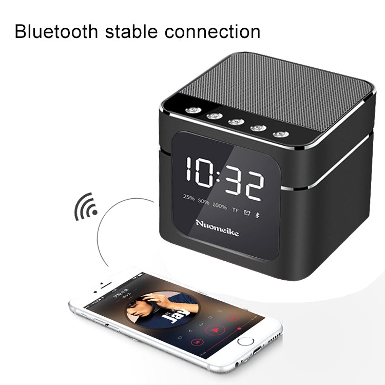 Q5 Portable Stereo Bluetooth Speaker with Mirror Display Screen, Built-in Mic, Support Hands-free, TF Card, AUX, For iPhone, Samsung, Huawei, Xiaomi, HTC and Other Smartphones