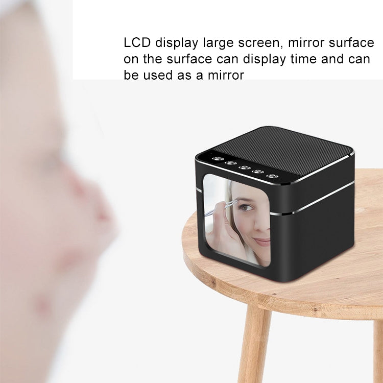 Q5 Portable Stereo Bluetooth Speaker with Mirror Display Screen, Built-in Mic, Support Hands-free, TF Card, AUX, For iPhone, Samsung, Huawei, Xiaomi, HTC and Other Smartphones