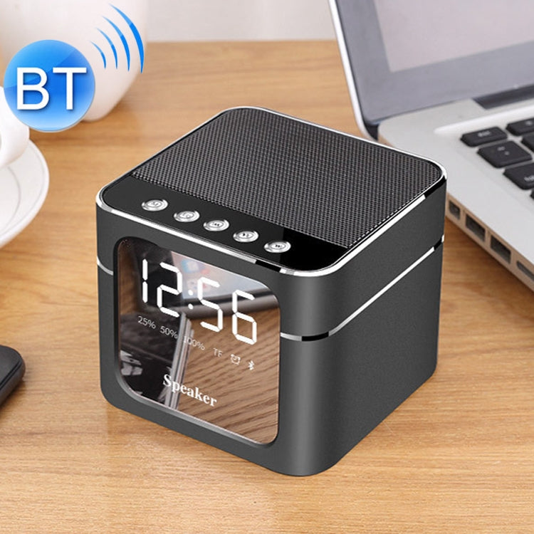Q5 Portable Stereo Bluetooth Speaker with Mirror Display Screen, Built-in Mic, Support Hands-free, TF Card, AUX, For iPhone, Samsung, Huawei, Xiaomi, HTC and Other Smartphones