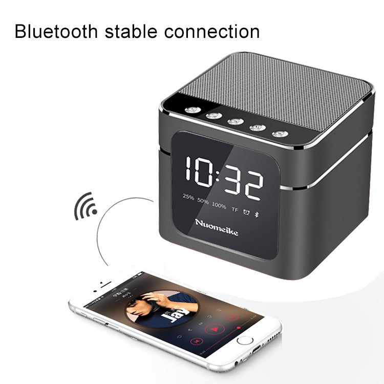 Q5 Portable Stereo Bluetooth Speaker with Mirror Display Screen, Built-in Mic, Support Hands-free, TF Card, AUX, For iPhone, Samsung, Huawei, Xiaomi, HTC and Other Smartphones