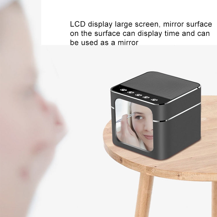 Q5 Portable Stereo Bluetooth Speaker with Mirror Display Screen, Built-in Mic, Support Hands-free, TF Card, AUX, For iPhone, Samsung, Huawei, Xiaomi, HTC and Other Smartphones