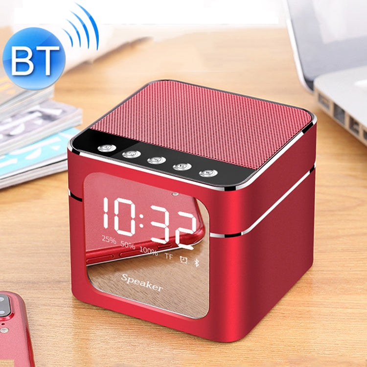 Q5 Portable Stereo Bluetooth Speaker with Mirror Display Screen, Built-in Mic, Support Hands-free, TF Card, AUX, For iPhone, Samsung, Huawei, Xiaomi, HTC and Other Smartphones