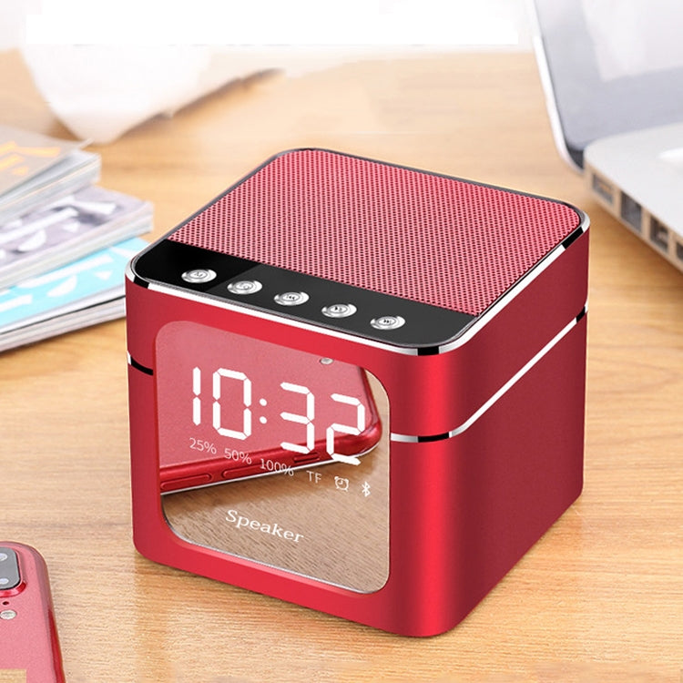 Q5 Portable Stereo Bluetooth Speaker with Mirror Display Screen, Built-in Mic, Support Hands-free, TF Card, AUX, For iPhone, Samsung, Huawei, Xiaomi, HTC and Other Smartphones