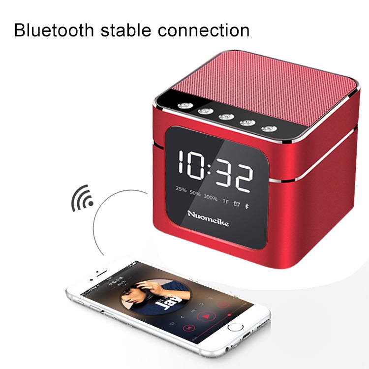 Q5 Portable Stereo Bluetooth Speaker with Mirror Display Screen, Built-in Mic, Support Hands-free, TF Card, AUX, For iPhone, Samsung, Huawei, Xiaomi, HTC and Other Smartphones
