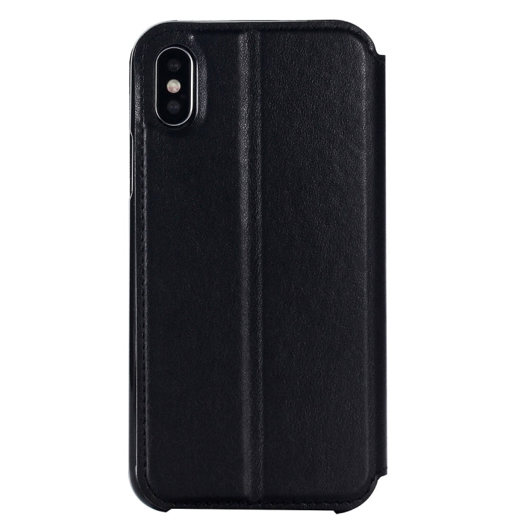 For iPhone X / XS Original Roar Crazy Horse Texture Horizontal Flip Leather Case with Call Display ID & Holder & Card Slot