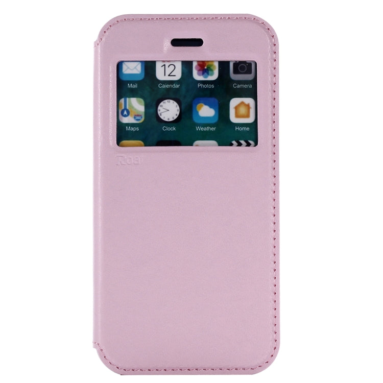 For iPhone X / XS Original Roar Crazy Horse Texture Horizontal Flip Leather Case with Call Display ID & Holder & Card Slot