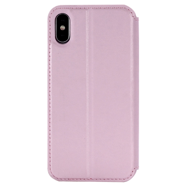 For iPhone X / XS Original Roar Crazy Horse Texture Horizontal Flip Leather Case with Call Display ID & Holder & Card Slot