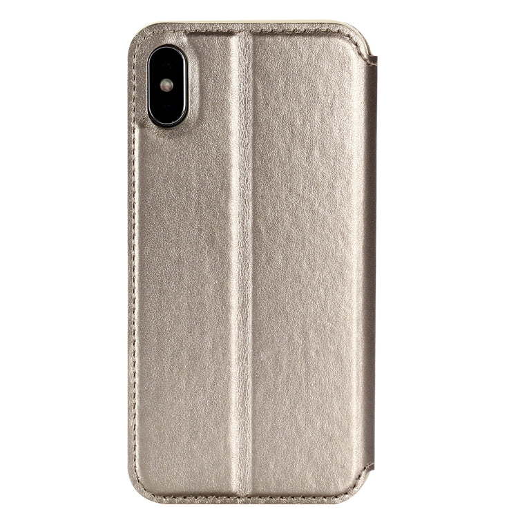 For iPhone X / XS Original Roar Crazy Horse Texture Horizontal Flip Leather Case with Call Display ID & Holder & Card Slot
