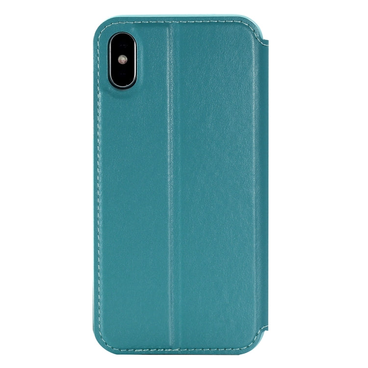 For iPhone X / XS Original Roar Crazy Horse Texture Horizontal Flip Leather Case with Call Display ID & Holder & Card Slot