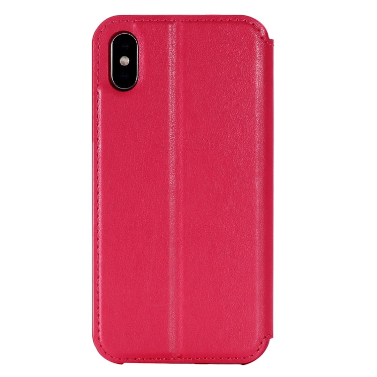 For iPhone X / XS Original Roar Crazy Horse Texture Horizontal Flip Leather Case with Call Display ID & Holder & Card Slot